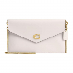 Coach Essential 27 Logotipo Grandinėlės Peties Dirželis Odinė Crossbody Sankryžos Sankabos Rankinė Didelės Moteri&scaron;kos Rankinės Žalvario Kreidelė CR633-B4HA Basic Set (Bag+Dust Bag)