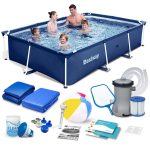 Rėminis sodas baseinas 259X170X61 cm 15-in-1 rinkinys Bestway 56403N