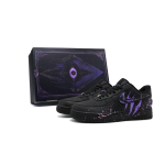 Nike Air Force 1 žemi riedlenčių batai Unisex Juodi Violetiniai CW2288-001(Team454--DĖŽUTĖ) 44 black