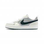 Nike Court Borough 2 Žvaigždžių pilka Sintetinė oda Neslystantis Atsparus trinčiai Žemi Teniso Batai Unisex Pilka BQ5448-017(Komanda1930-) 36.5