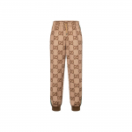 GUCCI Dydžio Gg Bėgiojimo Kelnės Su Juosta 715192-XJETI-2270 L ruda