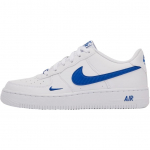 Nike Air Force 1 Patogūs Patvarūs Kvėpuojantys Atsparūs Dilimui Žemi Vaikų Riedlenčių Batai Vaikų Sportbačiai Balti Mėlyni IM7662-100 36.5 white