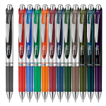 Pentel EnerGel Gelinis Ra&scaron;iklis, 12 Spalvų, I&scaron;traukiamas, 0.7mm, BL77-12AMZ, gray