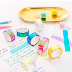 5 rulonas / rinkinys spalvinga blizganti vaivoryk&scaron;tės lazerinė dekoratyvinė lipni juosta &bdquo;pasidaryk pats&ldquo; &bdquo;Scrapbooking&ldquo; lipdukas 5pcs įvairiaspalvis