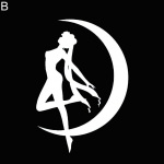 Stilingas japonų animacinis filmukas Anime Sailor Moon automobilio sunkvežimio kėbulo kėbulo lipdukas dekoro automobilių lipdukai B
