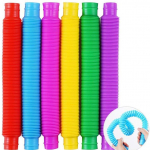 Plastikiniai dumpliai vaikams autizmo antistresiniai pop vamzdeliai suaugusiems vaikams suspaudžiamas žaislas &bdquo;Fidget&ldquo; stresą mažinantis žaislas, sensorinis žaislas 1.9cm&mdash;(14cm to 48cm) rožinė raudona spalva