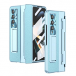 Skirtas Samsung Z Fold4 tvirto stiklo plėvelės dėklas, skirtas Samsung Galaxy Z Fold4 Fold 4 5g Zfold4 neslystantis odinis dangtelis