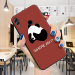 Atsparus smūgiams mink&scaron;tas dėklas, mielas Panda korpusas mergaitėms berniukams, mielas mink&scaron;tas TPU silikoninis telefono dėklo dangtelis, skirtas iPhone OnePlus Huawei Honor Huawei Y9 Prime (2019)
