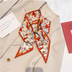 Ilgų Plaukų Rankos Rie&scaron;o Naujas Ra&scaron;tas Galvos Juosta &Scaron;alikas Moterims Vasaros Gėlė &Scaron;ilkas Satino Juostelė Diržas Foulard &Scaron;alikai pilka spalva