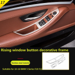 Suitable for BMW 10-16 5 Series F10 F11 interior modification car door switch handle decorative frame auto