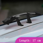 Automobilio Universalus mini spoileris Galinis sparnas Anglies pluo&scaron;to i&scaron;vaizda Mini modifikuoti galiniai sparnai Modelis Automobilio stiliaus dekoracija Automobilis 17CM-black gray