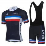 France Cycling Team Seilinukų rinkiniai MTB kalnų dviračių mar&scaron;kinėliai dviratininkams Vasariniai greitai džiūstantys lenktyniniai mar&scaron;kinėliai Vyri&scaron;kas trumpas Maillot kostiumas su antkrūtiniu M