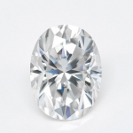 Cellacity ovalus baltas moissanitas 3A pliko akmens karoliai žiediniai auskarai su akmeniu per GRA sertifikatą 0.5 carat 4 X 6mm  balta