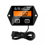 Universalus skaitmeninis variklio pasukimo valandų skaitiklis su ap&scaron;vietimu LCD ekranu Moto tachometro matuoklis Variklio RPM atsparus vandeniui motociklo grandininiams pjūklams automobiliui With Backlight