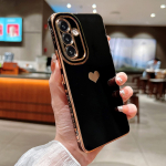Skirtas Samsung Galaxy A54 A34 A14 A13 5G prabangus galvanizuotas mielas meilės &scaron;irdies ra&scaron;to telefono dėklas, pilnas fotoaparato apsauga, mink&scaron;tas silikoninis smūgiams atsparus dangtelis For Samsung Galaxy A14 5G
