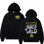 &bdquo;Rapper Juice Wrld 999&ldquo; su raidėmis margintas gobtuvas, vyri&scaron;kas, moteri&scaron;kas &bdquo;Hip Hop&ldquo; retro megztinis, vilnonis, laisvas ilgomis rankovėmis su gobtuvu gatvės apranga L