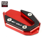 Motorcycle Accessories CNC Aluminum Side Stand Kickstand Extension Enlarger Plate stands For YAMAHA YZF R3 ABS 2015- raudona