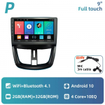 2 din Android automobilio radijas, skirtas Peugeot 207 207CC 2006-2015 Car Stereo GPS 4G Navigacija Multimedijos garso grotuvo galvos blokas Autoradio 2+32+MIC