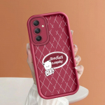 Mink&scaron;tas silikoninis kvadratinių kopėčių spausdinimo ra&scaron;tų telefono korpusas, pilnas dangtis, fotoaparatas, atsparus smūgiams, guminis dėklas, skirtas Samsung Samsung A03 balta