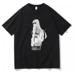 Vasariniai medvilniniai mar&scaron;kinėliai Harajuku Anime Egirl su spauda mar&scaron;kinėliai Y2k Kasdieniai trumpomis rankovėmis mar&scaron;kinėliai Unisex Oversize gatvės apranga 2XL