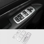 Jeep Grand Cherokee WK2 2011 2012 2013 2014 2015 2016 2017 2018 2019 2020 Automobilio langų stiklų pakėlimo jungiklio mygtuko dangtelio apdailos sidabras