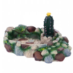 Dubenėlio Kampas Vandens Indas Apvalus Dubenėlis Dervos Lesyklėlė Mažo Dydžio Augintiniui Vėžliui Kaktuso Akmens Dekoras