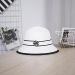 Xiaoxiangfeng skrybėlė &scaron;iaudinė kepurė vasarai nauja Camellia Retro kibiras Kepurė nuo saulės Apsauginis kremas nuo saulės paplūdimio kepurė nuo saulės ONE SIZE gryna balta spalva