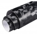 3D Ghost Black kamufliažiniai vinilo apvyniojimo lak&scaron;tai, skirti motociklų automobilių interjerui formuoti lipdukus, plėvelę, pasidaryk pats, lipnūs lipdukai PVC lipdukai 20x152cm juoda