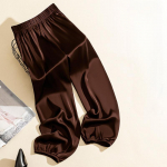 Vasaros &scaron;aunios ledo &scaron;ilko acetato spalvos kelnės moterims ir vyrams Laisvos &scaron;ilko satino Knickerbockers Acetate Satin Smooth Knickers kelnės M