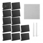 12 vnt mažų lentų ženklų Maisto &scaron;vedi&scaron;ko stalo daugkartinio naudojimo mini lentos su baltu ra&scaron;iklio audiniu mini lentos etiketėmis 12pcs A