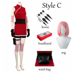 Anime Haruno Sakura Cosplay Kostiumas Moterų Apranga Helovino Karnavalo Kostiumai XXL