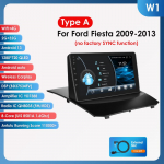 Ossuret 2din Android Automobilio radijas Ford Fiesta 2009 - 2017 m. Automobilio radijas Multimedia Vaizdo grotuvas GPS navigacija Pagrindinis įrenginys Carplay 4G WIFI I&scaron;manusis DVR W1 AB 8Core 2G 32G