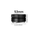 Kavos paskirstytuvas Espresso paskirstymo įrankis Lygintuvas 3 kampuoti &scaron;laitai Reguliuojamas delninis tamperis Tinka 51/53/58 mm portafiltrui 53MM