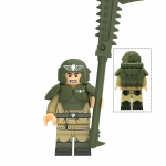 Viduramžių kario surenkamas minifigūrėlės žaislas