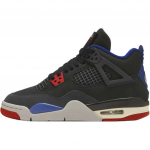Air Jordan 4 Retro GS Rare Air Vaiki&scaron;ki sportbačiai Juodi Raudoni Giliai karali&scaron;ki mėlyni IB4171-003 36