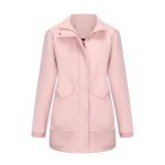 Moteri&scaron;ki parkos paltai su gobtuvu i&scaron; dirbtinio kailio, su vilnoniu pamu&scaron;alu, užsegami užtrauktuku, &scaron;iltos medvilninės striukės, vidutinio ilgio, pūsti vir&scaron;utiniai drabužiai, žieminiai drabužiai L rožinė