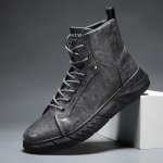 Žieminiai vyri&scaron;ki aulinukai suvarstomi motocikliniai batai laisvalaikio patogūs Chelsea batai Zapatos vyri&scaron;ki batai auliniai brogue batai juodi platforminiai batai 39
