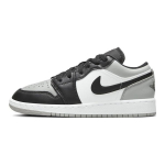 Air Jordan 1 Low GS Light Smoke Grey vaiki&scaron;ki sportbačiai juodi balti 553560-052 36.5