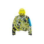 Nike X Off-White Co-Branded Spausdinta Dažyta Nuimama Gobtuvu Striukė Moteri&scaron;ki Vir&scaron;utiniai Drabužiai Fluorescencinė Geltona CK4808-702 XS