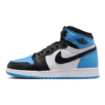 Air Jordan 1 Retro High OG GS UNC Toe Vaikų sportbačiai Mėlyni University-Blue Juodi FD1437-400 36