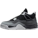 Air Jordan 4 Retro PS Fear 2024 vaiki&scaron;ki sportbačiai juodi balti antracito FV4537-002 33.5