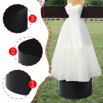 Display Mannequin on Base, 40 X 20 Cm , for Bridal Shop, Cylindrical Base Shoes And Bags, balta