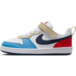 Nike Court Borough Low Recraft TD Baltos, Griaustinio Mėlynos, &Scaron;viesiai Raudonos Kūdikio Sportbačiai Mėlyni-Beyond DV5458-124 26