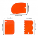 3 vnt./rinkinys Plastikinis te&scaron;los peilis Kepimo konditerijos įrankiai Apledijimo fondanto grandiklis Dekoravimo paprastos lygios mentelės Pjaustyklės Torto įrankis rožinė