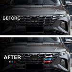 Hyundai Tucson Automobilio Aksesuarai - Priekinės Grotelių Juostelės Dangtelis Apdaila