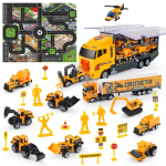 12in1 lengvojo lydinio inžinerijos sunkvežimiai 1:64 mini statybinių modelių transporto priemonės mini lydinio automobiliai krautuvas traktorius ekskavatorius žaislas berniukams dovanos