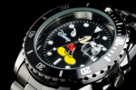 ANOTHER HEAVEN Disney Mikio Laikrodis Senovinis Pakartotinis Modelis GMT Master Submariner (Pilnai juoda)
