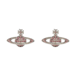 Vivienne Westwood Mini Reljefiniai Kristaliniai Saturno Žalvariniai Auskarai Moteri&scaron;ki Auskarai Sidabriniai Rožiniai 6202003302P207P207 Box