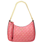 Michael Kors MK Jet Set Charm 20 Logotipo spaudinys Užtrauktuko užsegimas Odos apdaila Pečių krep&scaron;ys Moteri&scaron;ki rankiniai Kreminės spalvos 32H1GT9C1V-DAHLIA Basic Set (Bag+Dust Bag)
