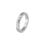 Cartier Maillon Panthere kolekcijos Dinami&scaron;kas grandinės 18K aukso žiedas Unisex žiedas Baltas auksas B4083500 Box,58,Warranty (2025)